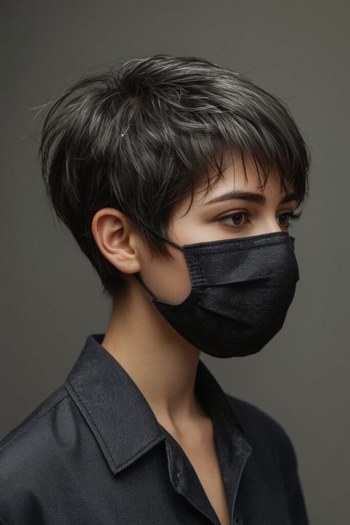 Super Short Pixie Bob with Defined Edge


