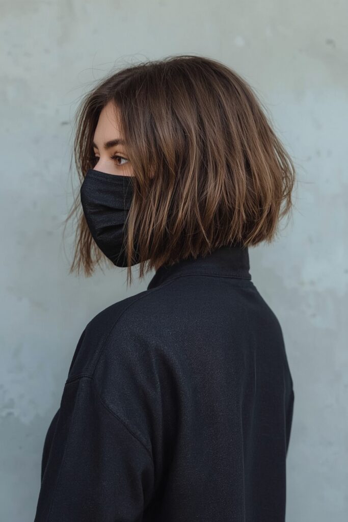 Jaw-Length Razor Cut Bob