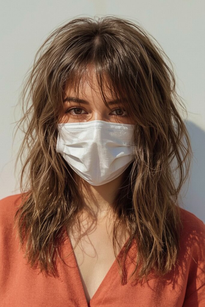 Grown-Out Bangs with Tousled Layers