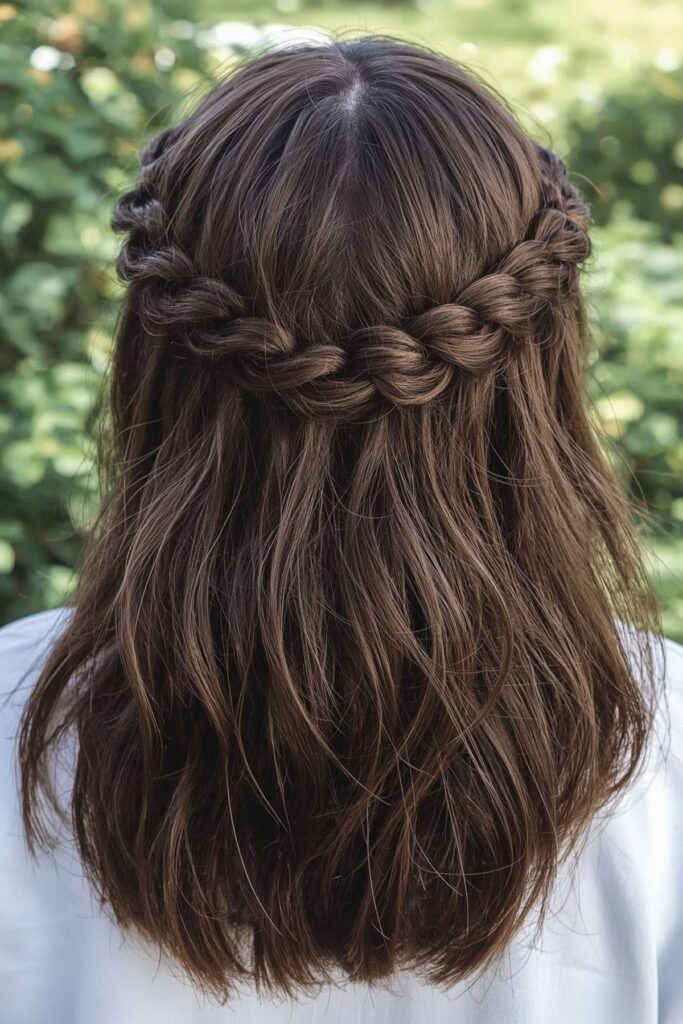 Half-Up Mini Braided Crown