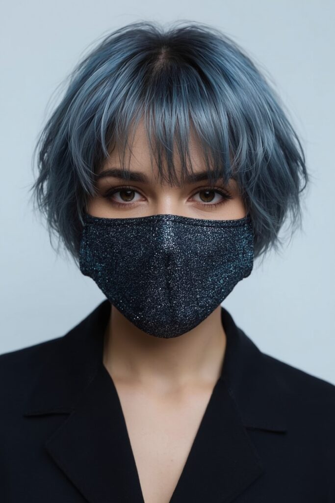 Cool-Toned Blue-Gray Pixie Bob




