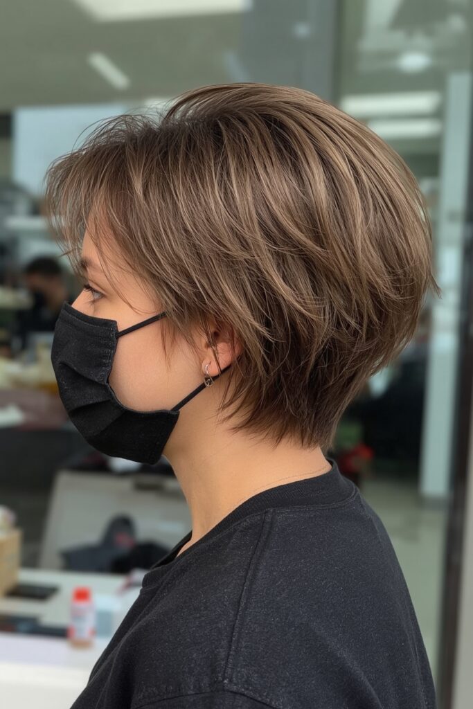 Grown-Out Pixie Bob with Natural Movement



