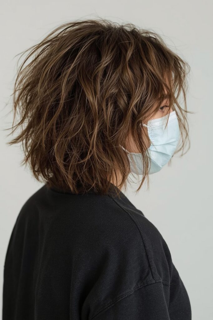 Tousled Textured Bob for a Casual Look
