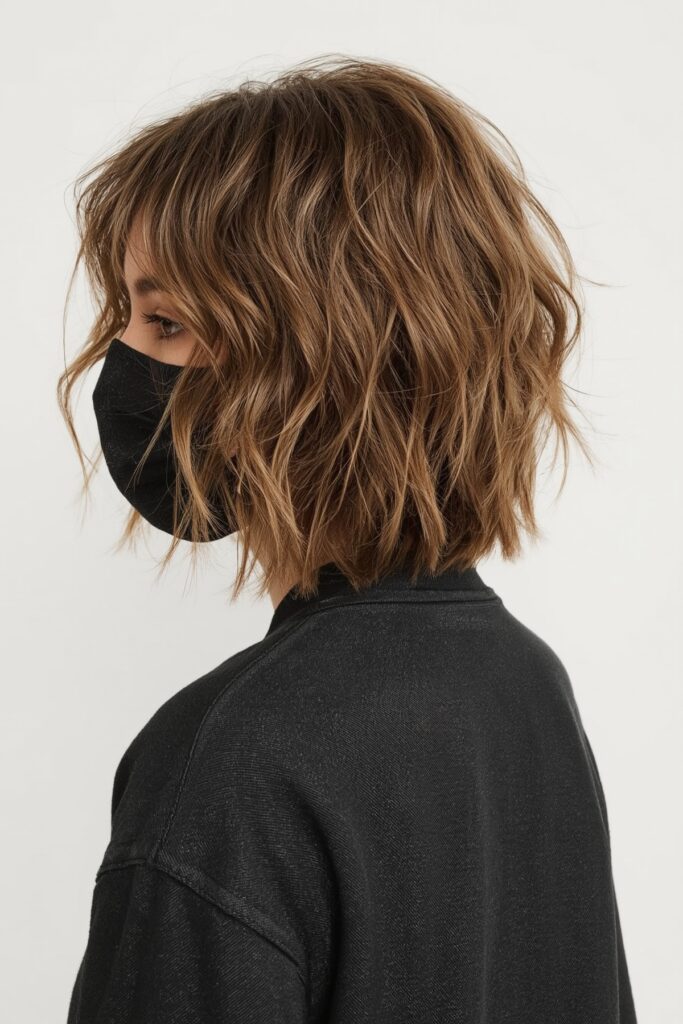 Tousled Pixie Bob with Natural Waves

