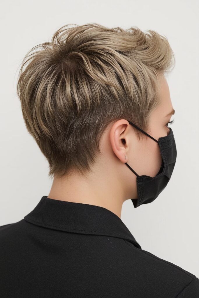 Undercut Pixie Bob with Tapered Neck

