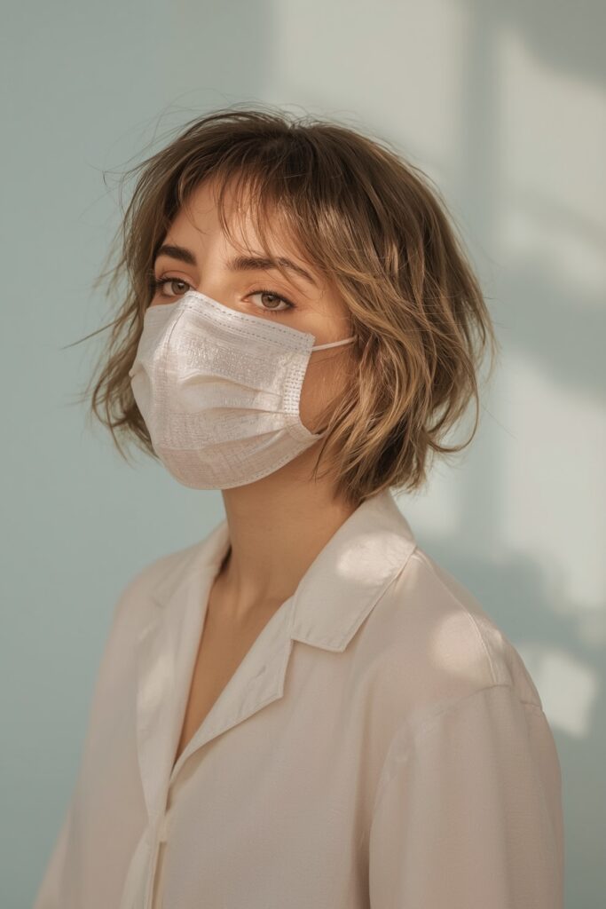 Layered Bob with Flipped-Out Ends