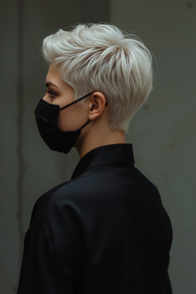 Pixie Cut with Side Undercut
