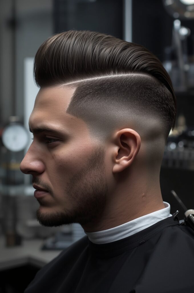 Side Part with Undercut

