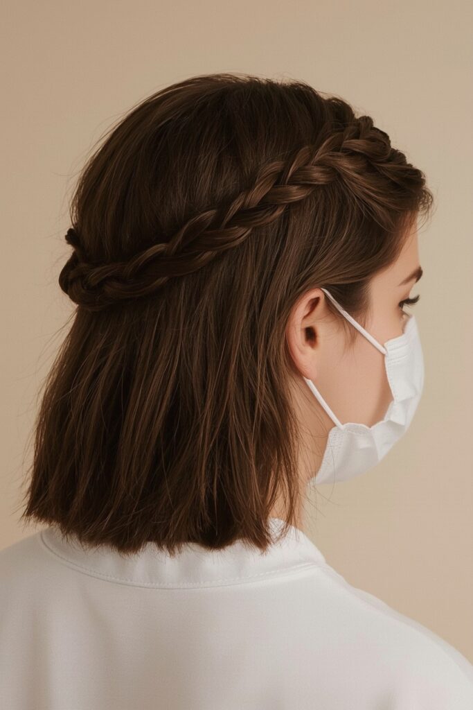 Classic Three-Strand Crown Braid