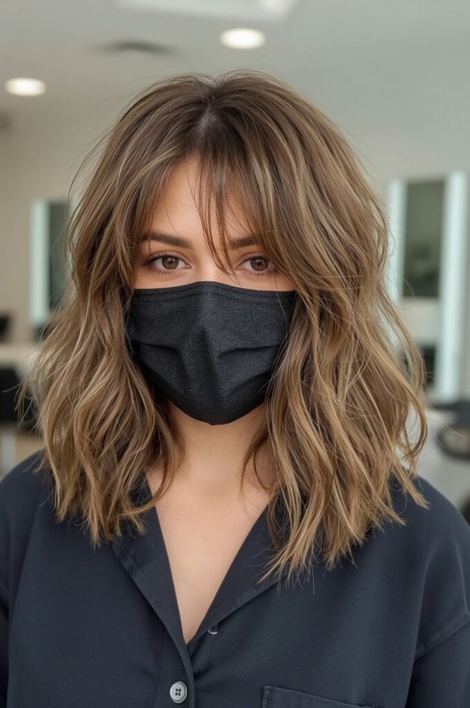 Soft Curtain Wispy Bangs
