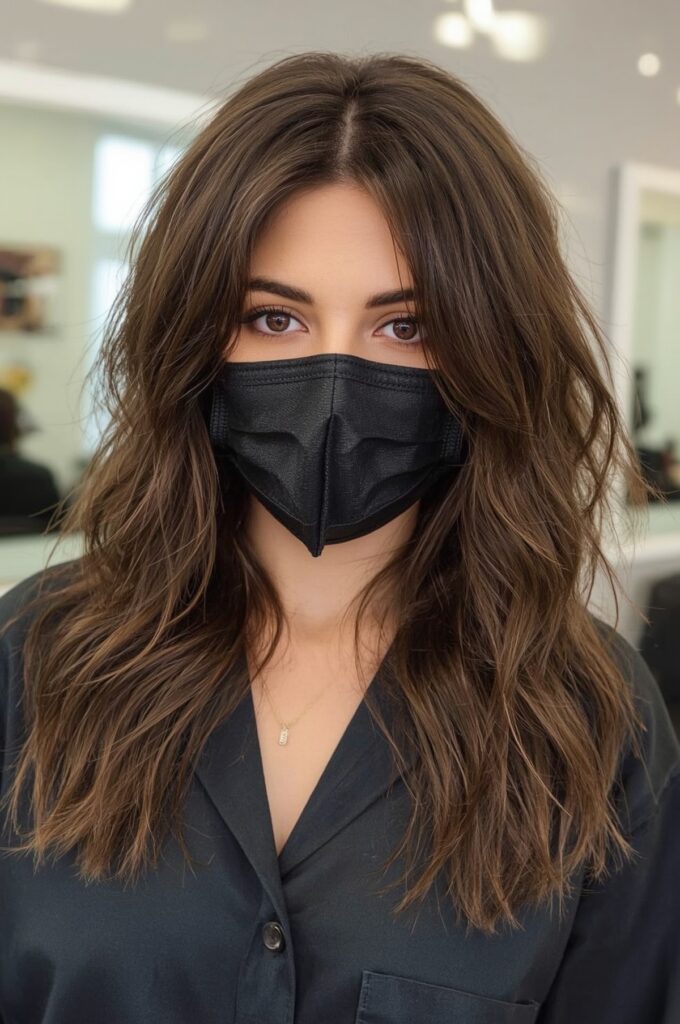 Side Part Sew In With Face-Framing Layers