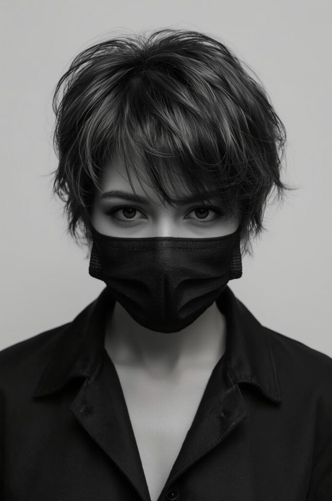 Textured Pixie with Wispy Curtain Bangs