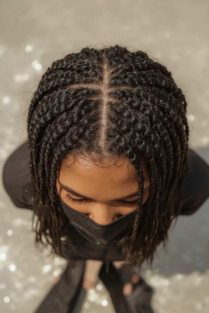 Butterfly Braids with Laid Edges