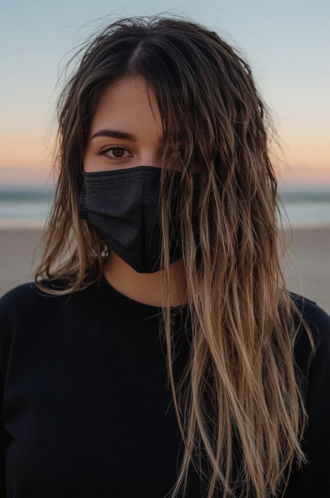 Ombre Side Part Knotless Braids