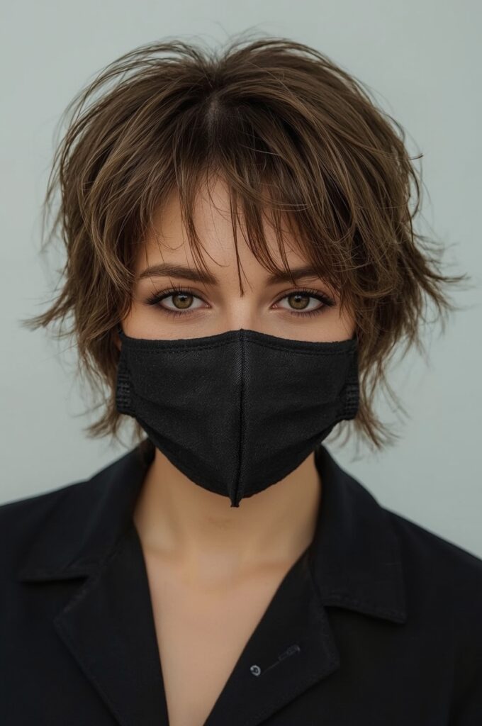 Wispy Bangs with a Pixie Cut