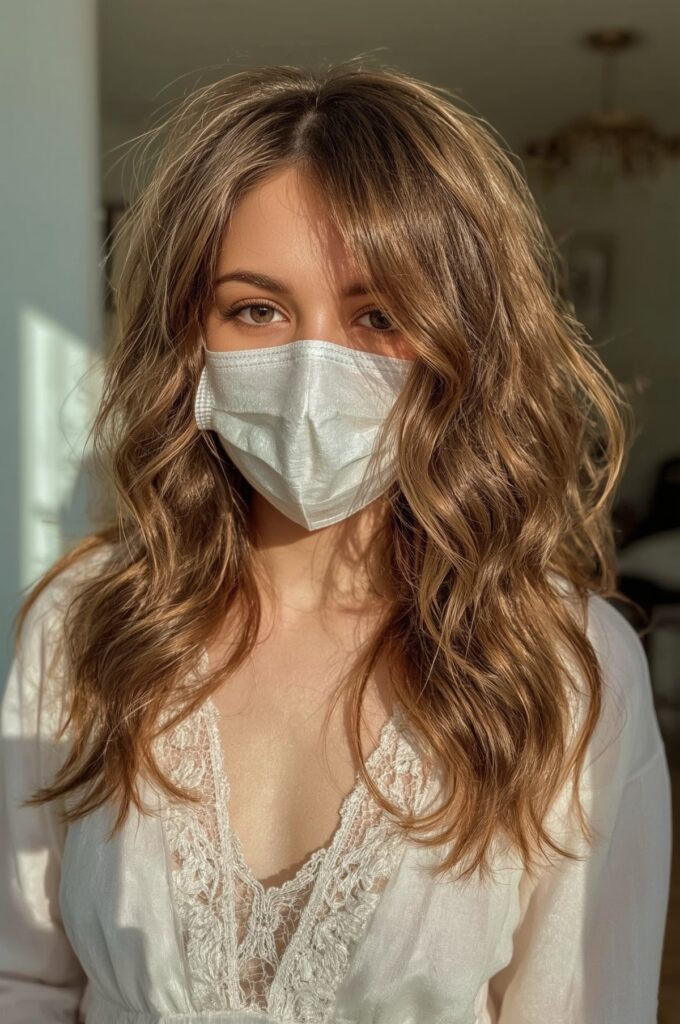Side Part with Soft Spiral Curls