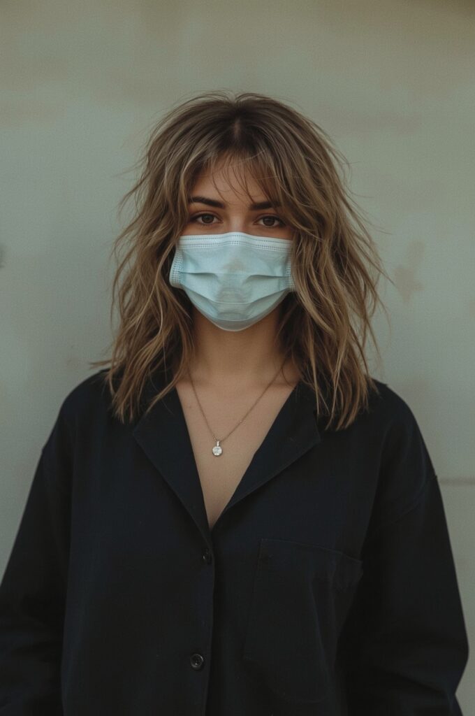 Tousled Hair with Wispy Bangs