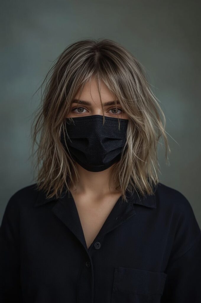 Razor-Cut Wispy Curtain Bangs