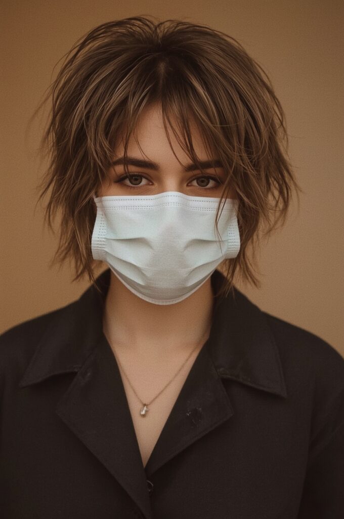 Wispy Bangs with Shag Haircut
