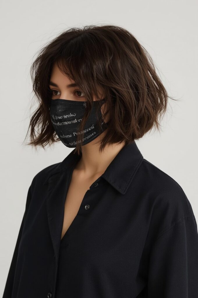 Flipped Side Part Bob with Volume