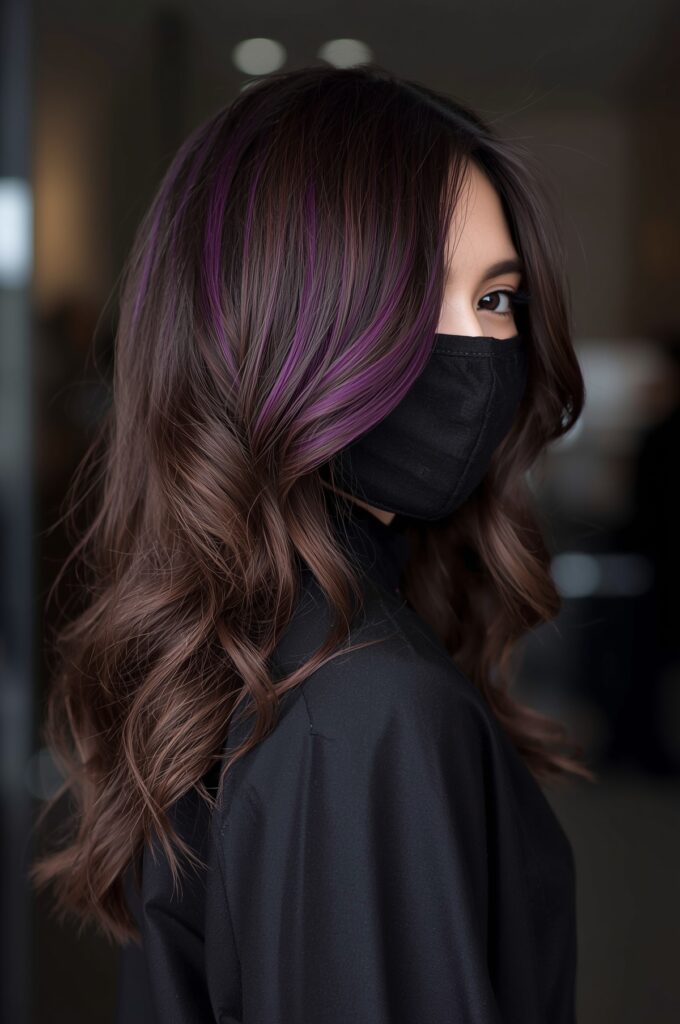 Side Part with Peekaboo Highlights