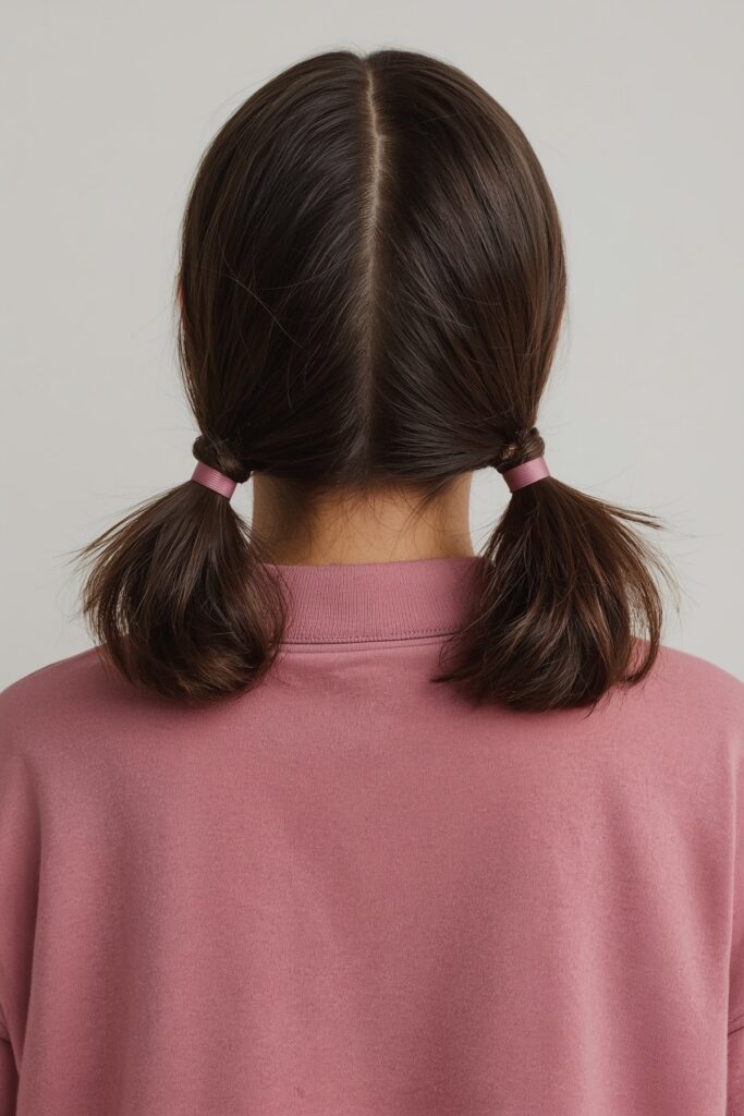 Feed-In Braids into Pigtails