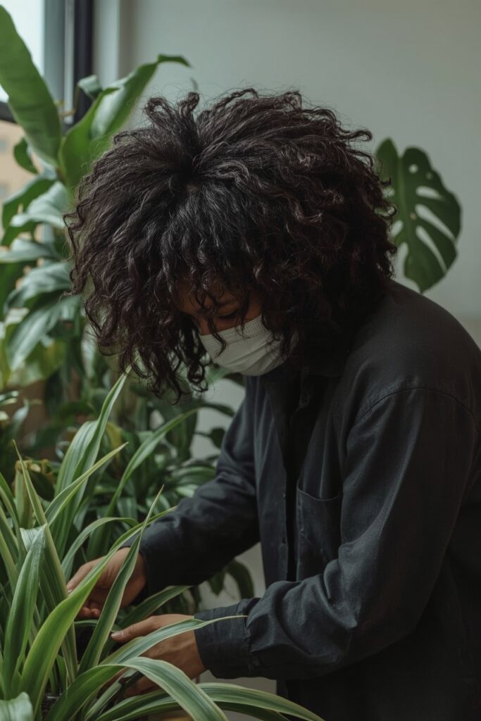 Side Part On Natural Afro With Defined Twist-Out