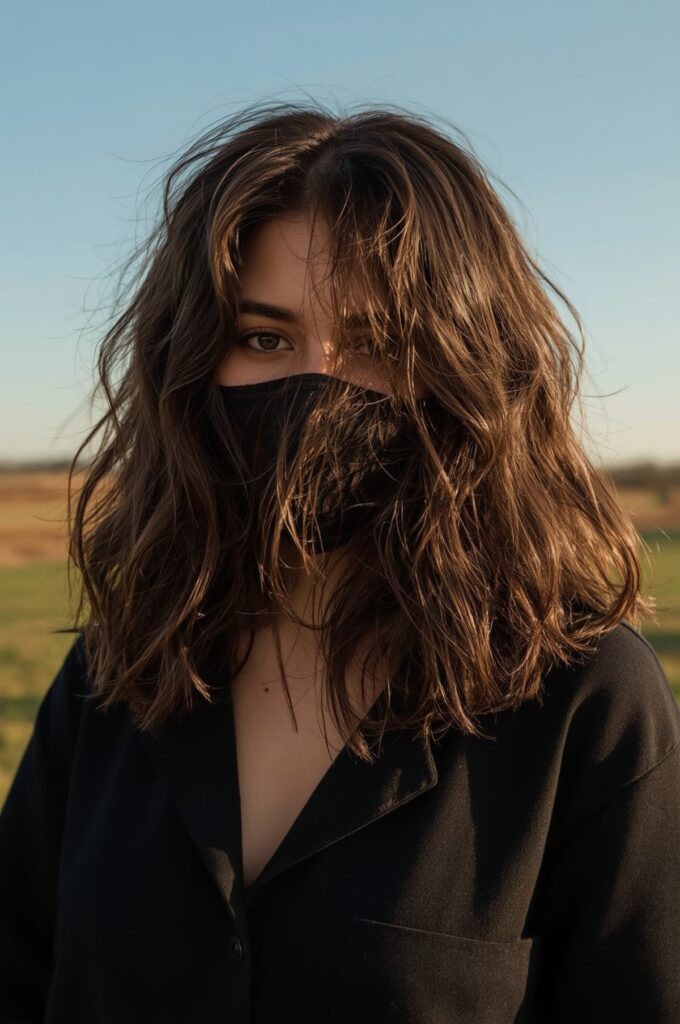Side-Swept Shoulder-Length Waves