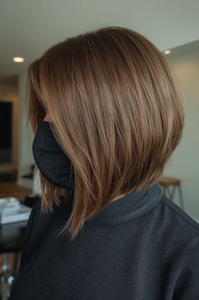 Side Part Bob with Tapered Ends