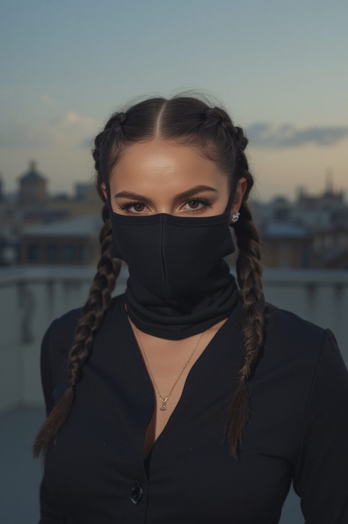 Side Part with Double Dutch Braids