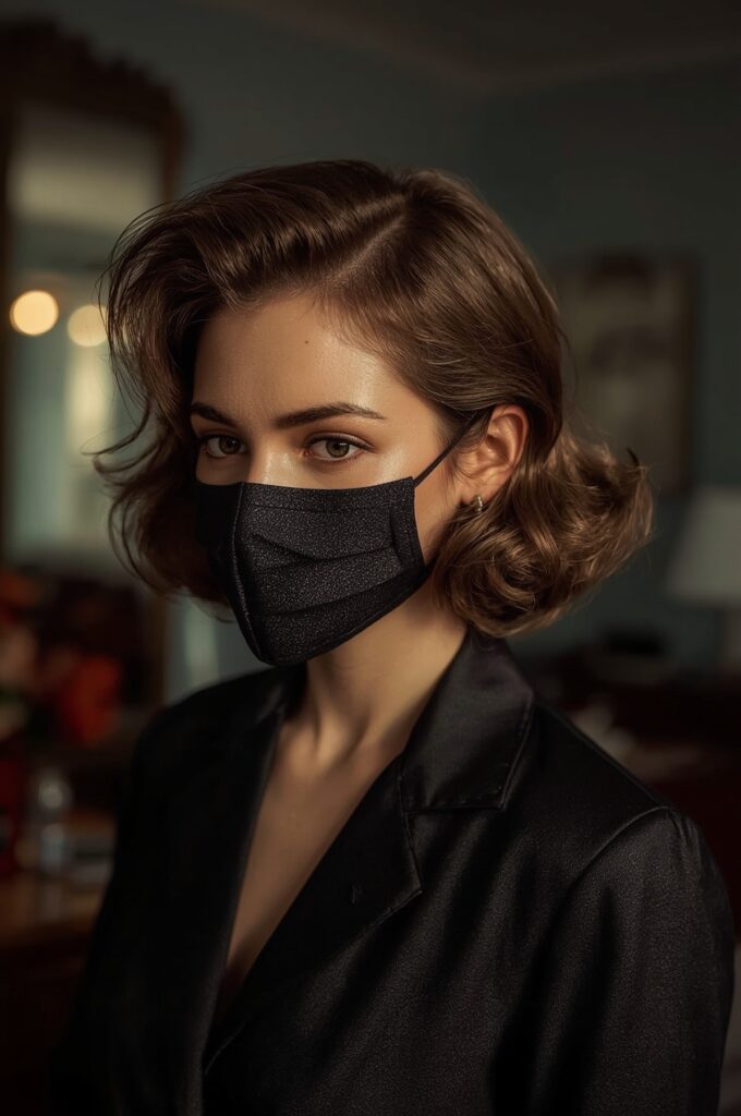 Side Part with Defined Finger Waves