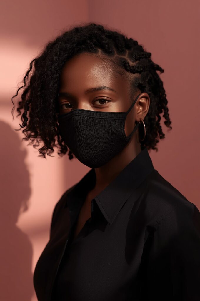 Side Part with Loose Twists at Crown
