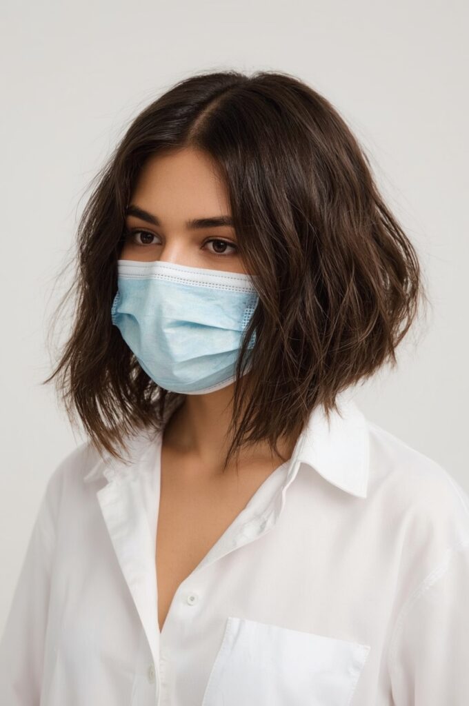 Angled Bob with Side Part Weave