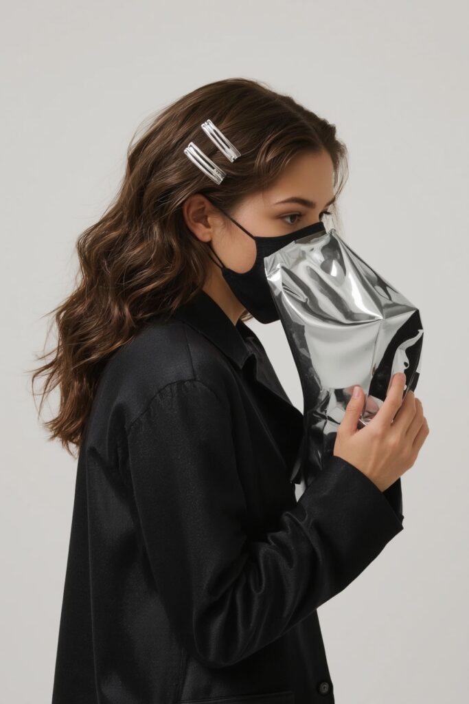 Sculptural Side Part With Hair Accessories