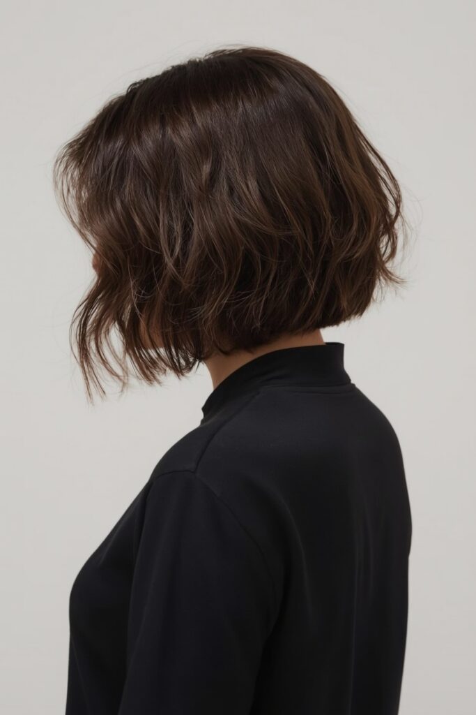 Jawline Bob with Side Flicks