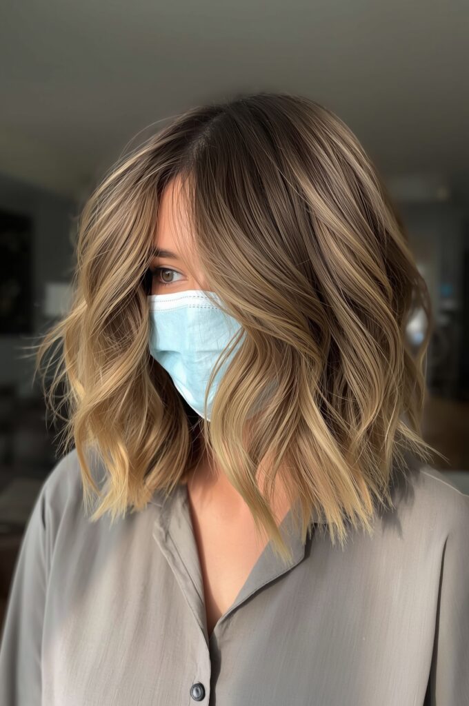 Side Part with Textured Layers