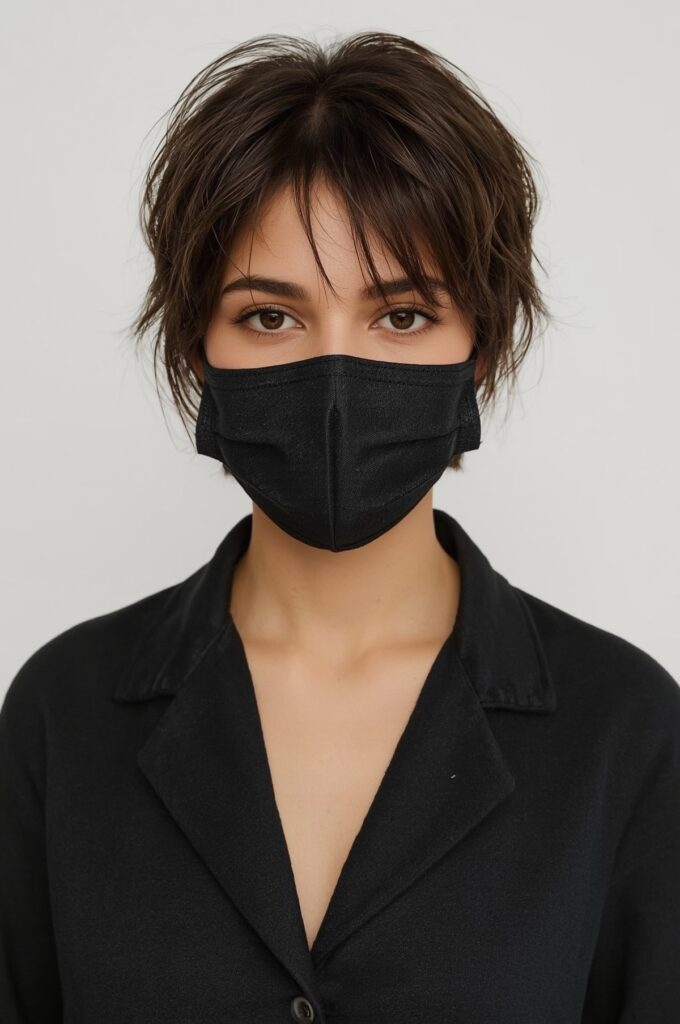 Blunt Cut with Wispy Bangs