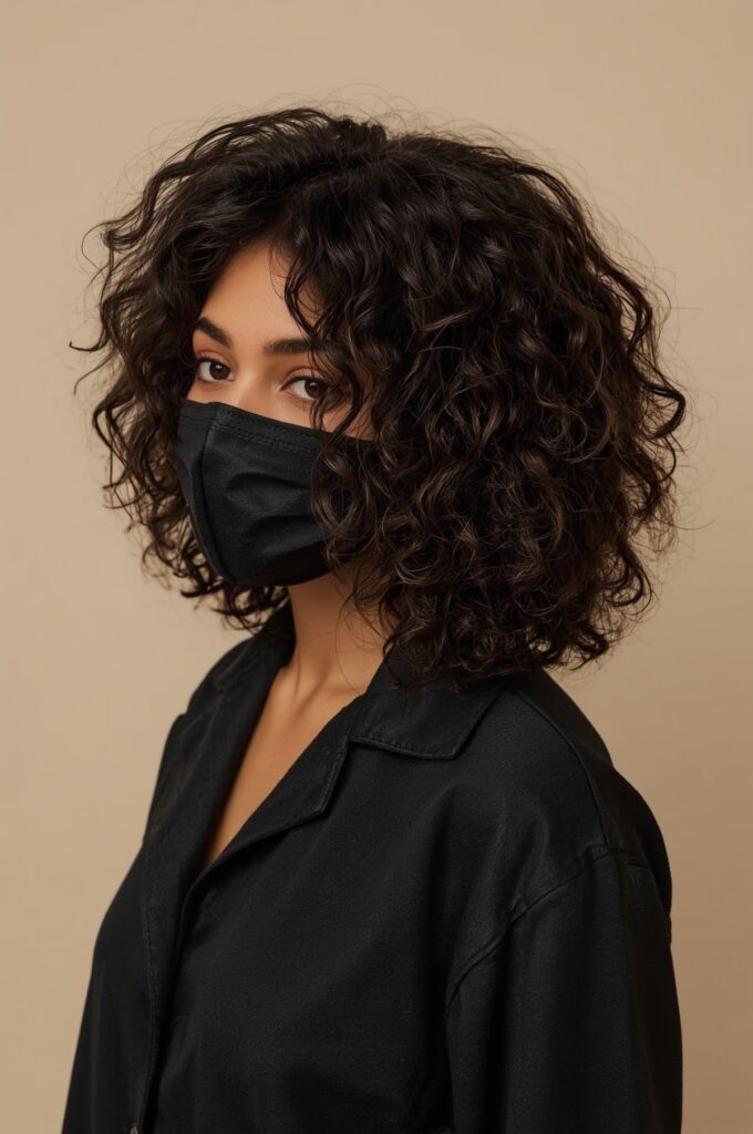 Curly Side Part Sew In With Volume