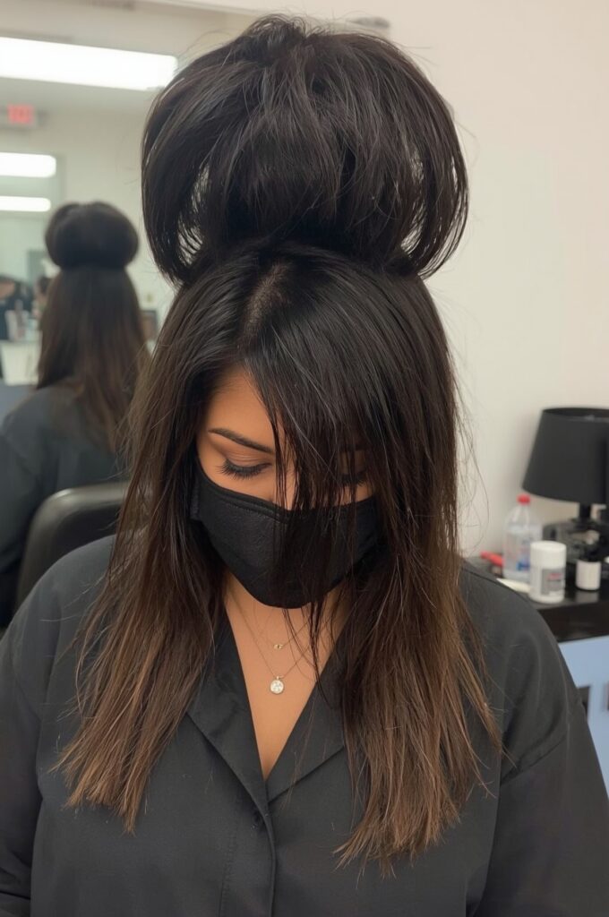 Side Part Quick Weave with Voluminous Root Lift