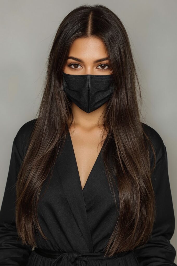 Long Straight Side Part with Soft Layers
