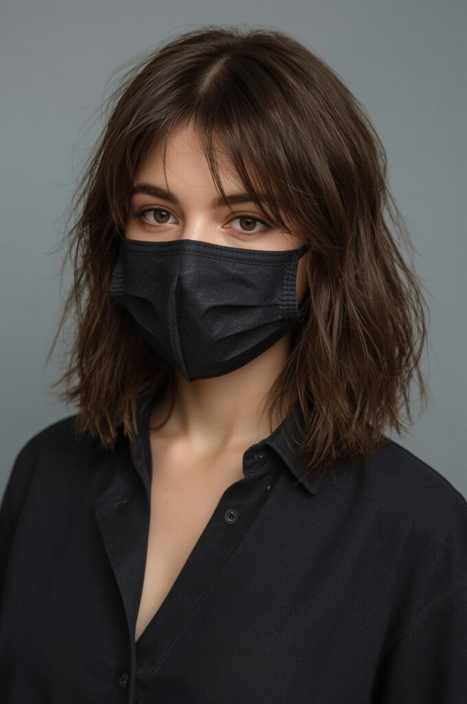 Wispy Bangs with Straight Sleek Bob