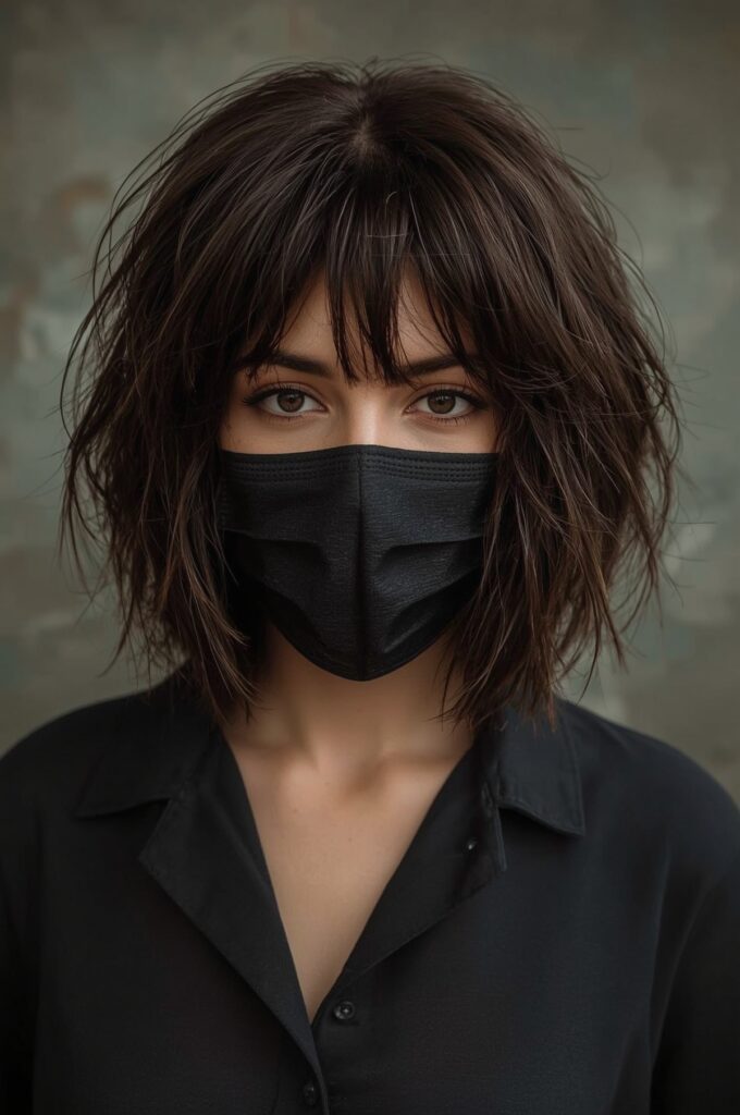 Wispy Bangs with French Bob