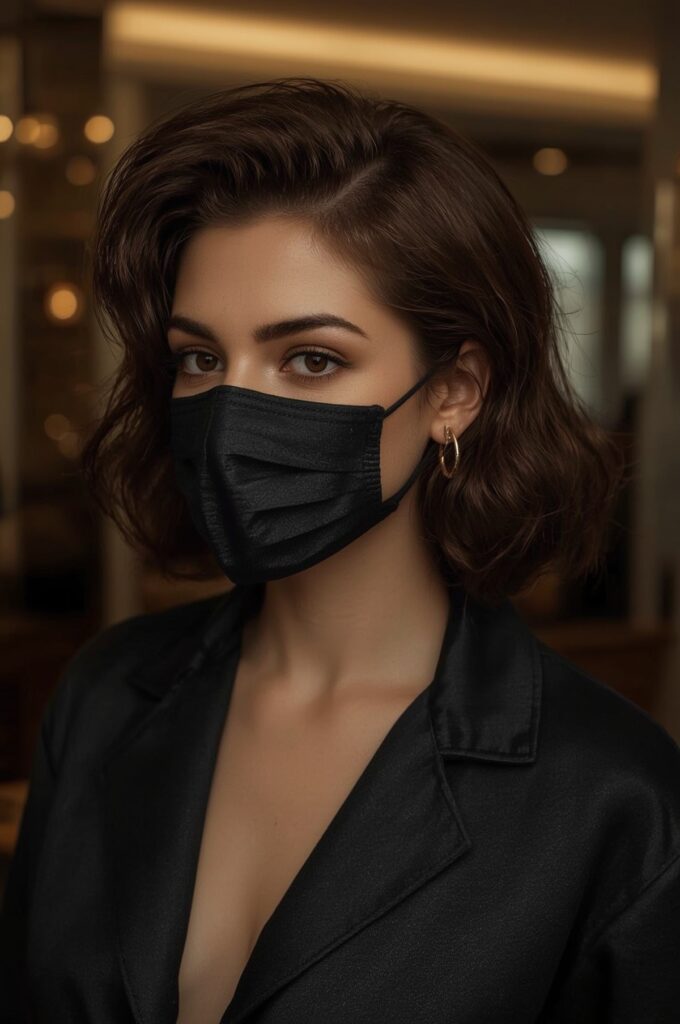 Side-Swept Glam Retro Roll