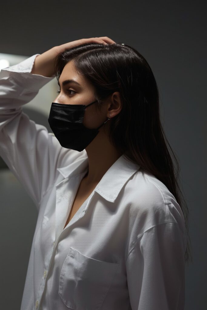 Slick Side Part With Faux Sideburn Waves