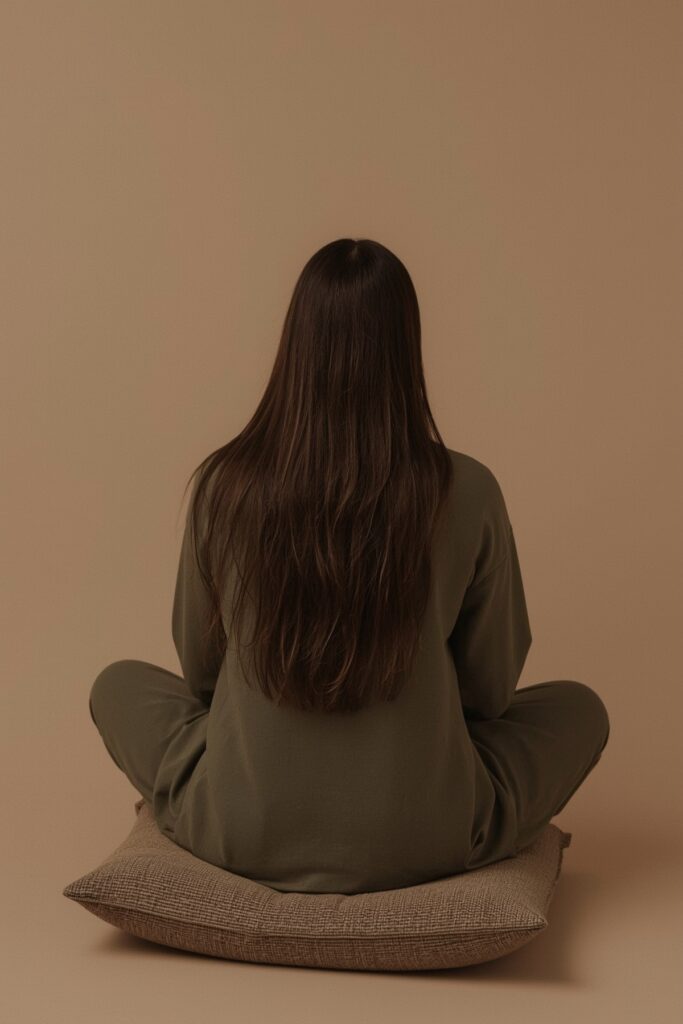 Side Part With Hidden Micro Braids