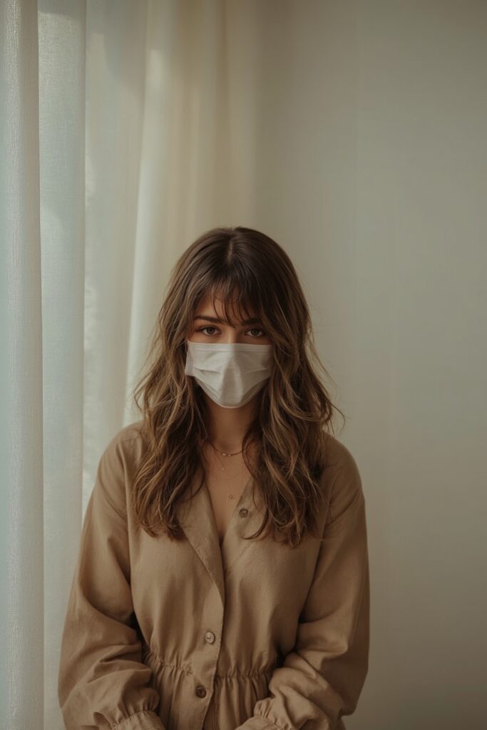 Curtain Bangs with Long Layers