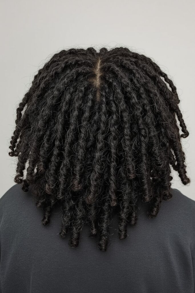 Crochet Braids Styled into Twist-Out