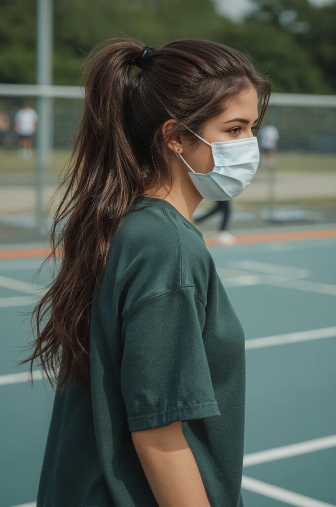 Side-Swept High Ponytail