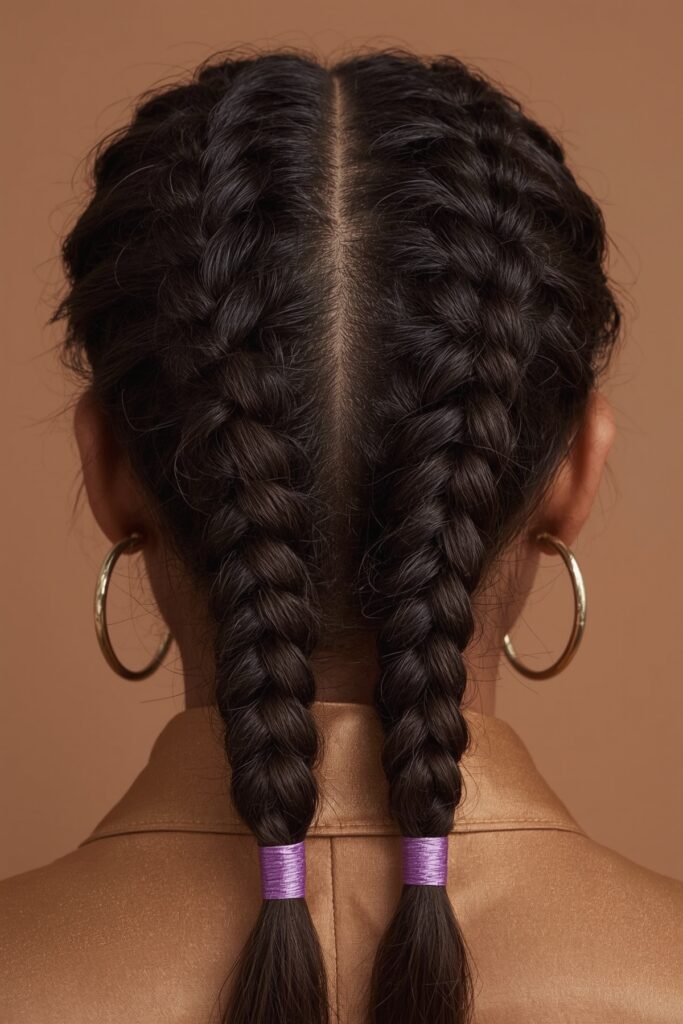 Infinity Braids with Satin String Wrap