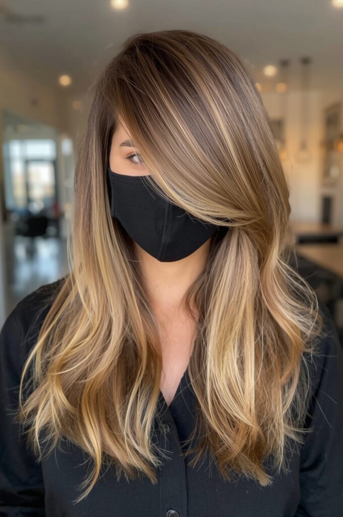Side Part with Asymmetrical Layers